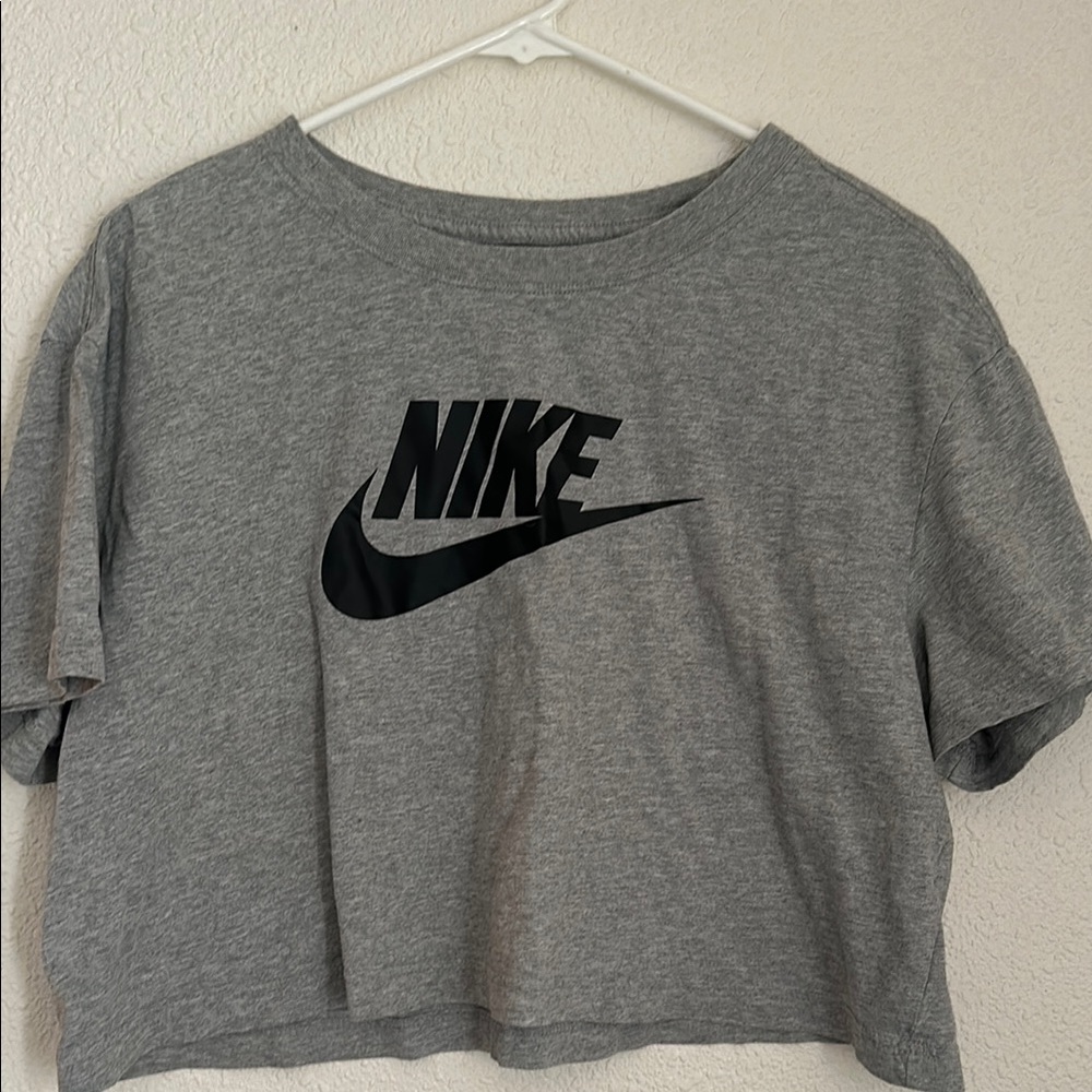 Nike Gray Crop Top